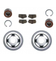 Disque de frein avant Ligier KIT FREIN AVANT MICROCAR LIGIER IXO, JS 50, JS RC, FLEX, MICROCAR MGO1/2/3/4/5/6, M8,F8C, DUÉ 2/...